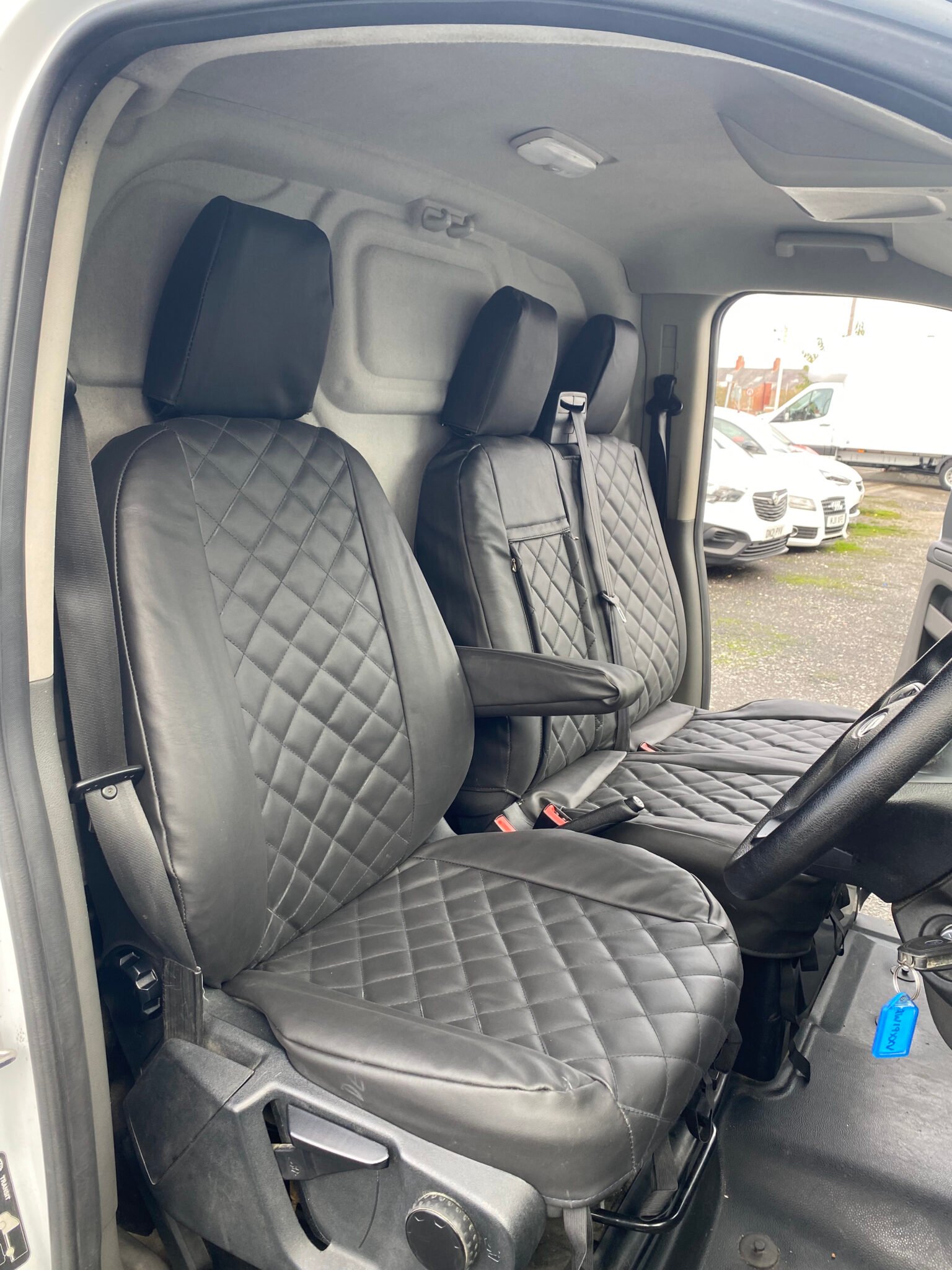 Ford Transit Custom leatherette tailored made to measure seat covers