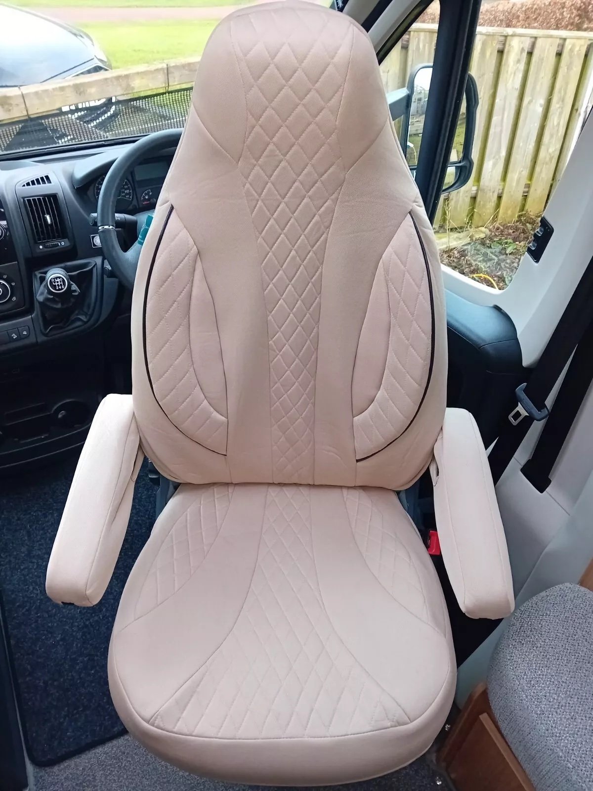 thumbnail image 2 of Black Nylon Waterproof Seat Covers For Fiat Ducato – Full Set (Brand New) 2 of 6