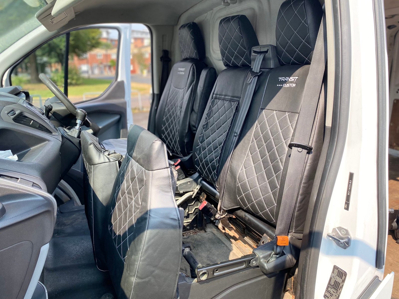 thumbnail image 2 of Ford Transit Custom Crew Cab Full Set Seat Covers (2013-2023) - Grey, 600 Denier, RHD 2 of 6