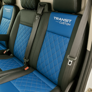 Ford Transit custom blue seat covers