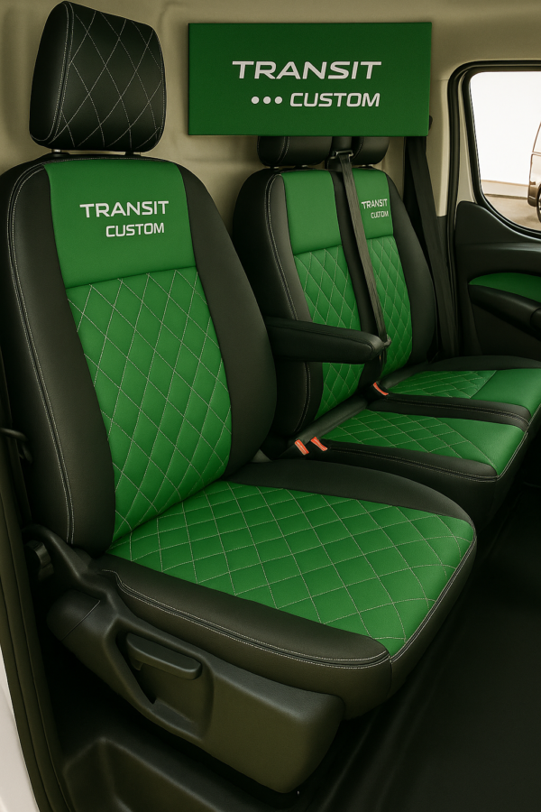 Ford Transit custom seat covers green
