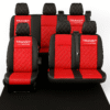 FORD TRANSIT CUSTOM CREW CAB SEAT COVERS LEATHERETTE