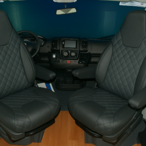 Black motorhome seat covers